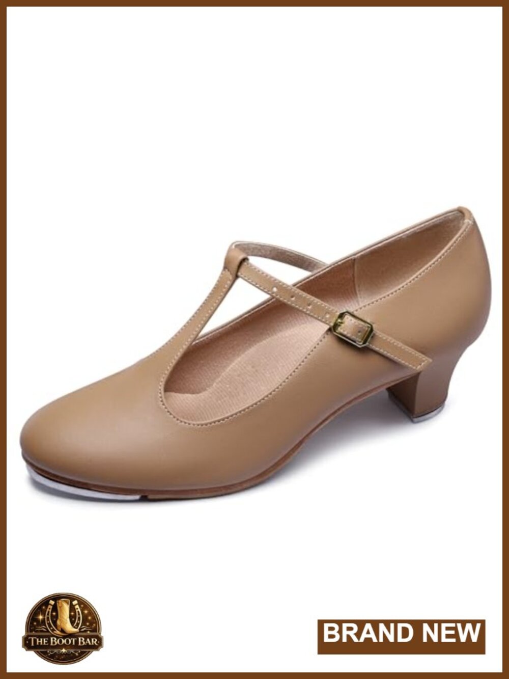 Women's Character Tap Shoes PU Leather T-Strap Low Heel Dance Shoes